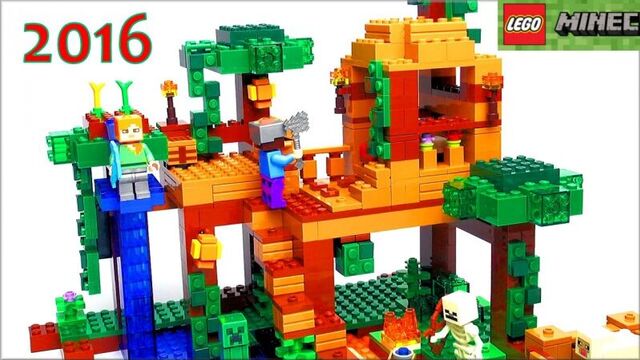 LEGO Minecraft 2016 Обзор Домик на дереве в джунглях ЛЕГО Майнкрафт 21125. LEGO Обзоры Warlord