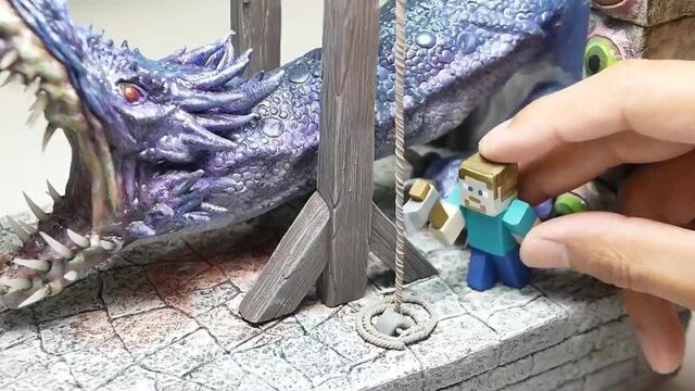 [JackJack Creator] How to make a realistic MINECRAFT Ender Dragon execution by a guillotine