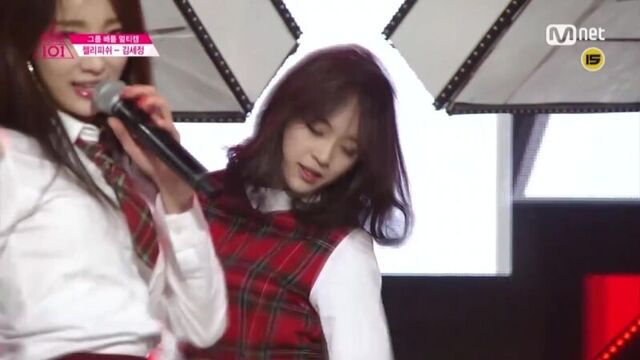 Produce 101 Kim Sejeong's Team - Wonder Girls Irony 160212 EP.4