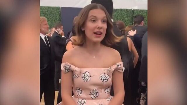 Millie Bobby Brown Funny Moments at Emmy 2018