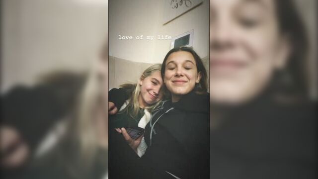 Millie Bobby Brown and Lilia Buckingham InstaStory Videos 3.11.2018
