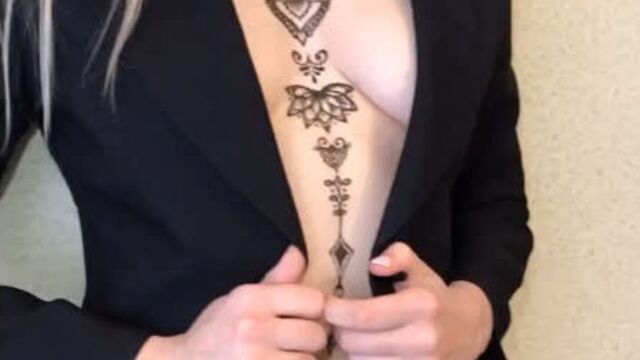 Henna art | Тату хной на груди