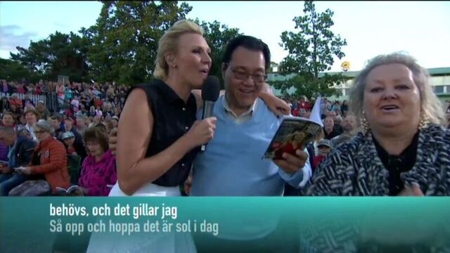 Sanna Nielsen and the audience–Oh Boy.(Allsång På Skansen 02.08.2016)