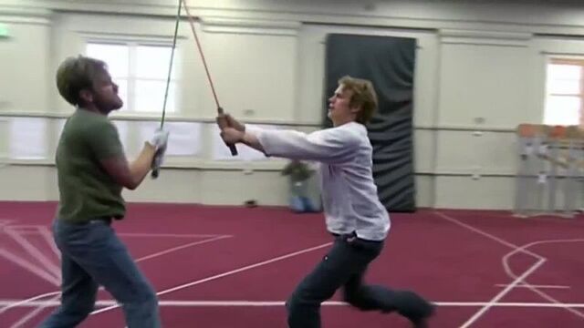 Ewan McGregor and Hayden Christensen behind the scenes.mp4
