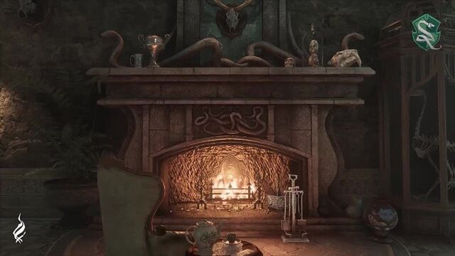 Hogwarts Legacy - Slytherin Fireplace [4K]