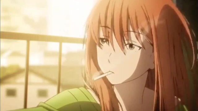 [einhwa] Smoking anime girl gif