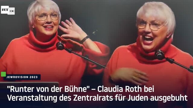 "Runter von der Bühne" – Claudia Roth bei Veranstaltung des Zentralrats für Juden ausgebuht