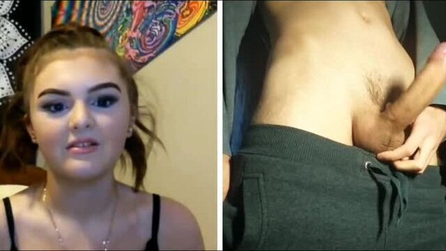 Реакция девушки на большой член