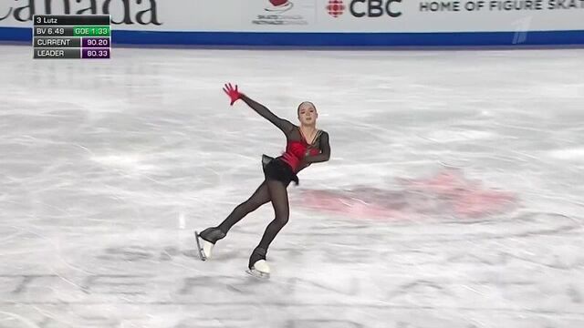 Камила Валиева. Произвольная программа. Женщины. Ванкувер. Гран-при по фигурному катанию 2021_22
