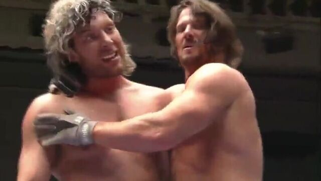 NJPW New Year Dash 2016 | ЭйДжей Стайлз и Кенни Омега пр. Шинске Накамуры и ЙОШИ-ХАШИ