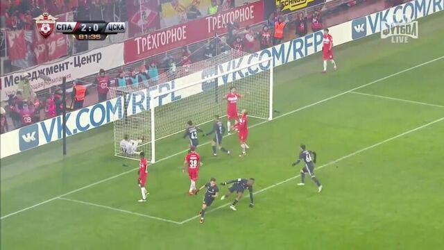 Спартак – ЦСКА 3-1 РФПЛ Обзор матча