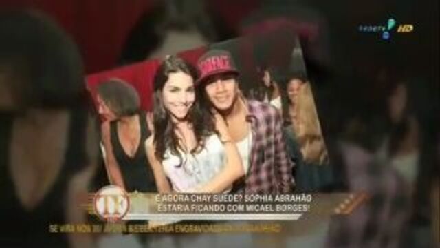 TV Fama fala que os Rebeldes Sophia Abrahão e Micael Borges estão juntos
