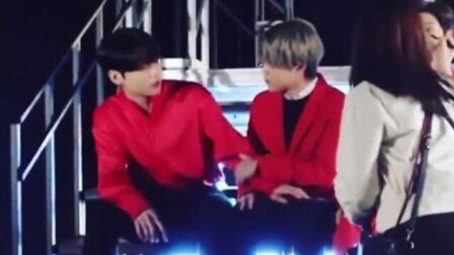 Jungkook grabbed by the dick Jimin 