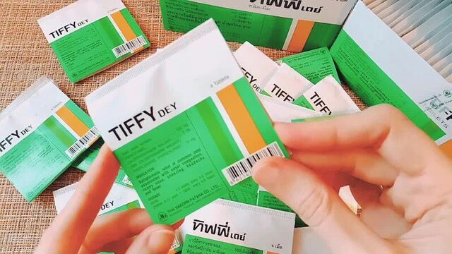 Тайские таблетки против гриппа, вирусов и простуды TIFFY