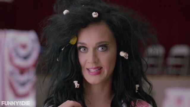 Katy Perry Votes Naked