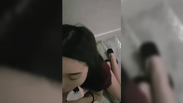 минет от казашки в подьезде ч2
