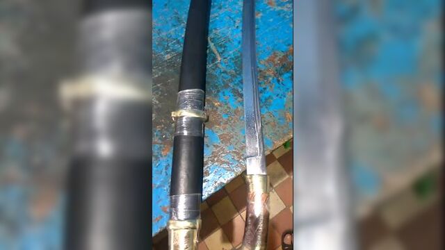 Шашка Казачка два кровостока. Для силовой рубки