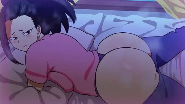 Momo Yaoyorozu - twerks; shaking ass; big butt; erotic 3D sex porno hentai; (by @18DART1) [My Hero Academia]