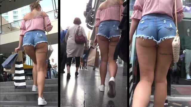 Cheeky Girl Candid Bubble Ass In Shorts – Sexy Candid Girls