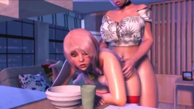 Futanari Porn Game: Two Shemales and teen Girl - 3D Fuck FUTANARI Porn Compilation