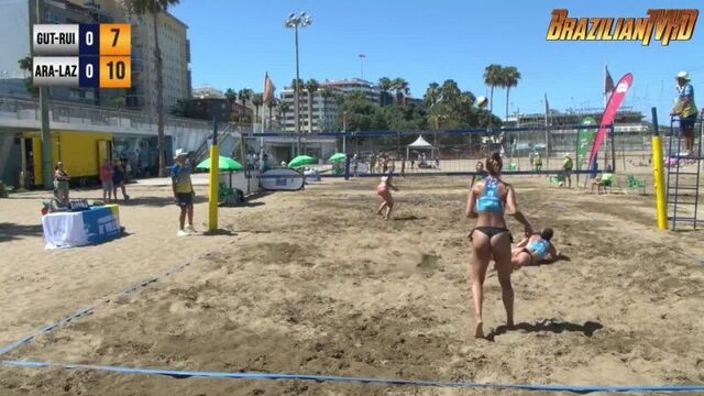 Nerea Ruiz vs Raquel Lazaro ｜ Beach Volleyball ｜ Serve Skills