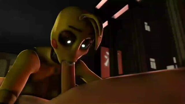 3D Yiff by ? Furry Porn Sex E621 Straight Fnaf Five Nights at Freddies R34 Rule34 Toy Chica Blowjob Deepthroat