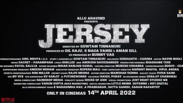 Jersey | New Offcial trailer | Shahid Kapoor & Mrunal Thakur