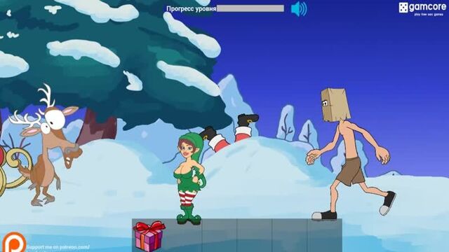 Эротическая флеш игра Fuckerman Jingle Balls только для взрослых запрещено для детей!!!