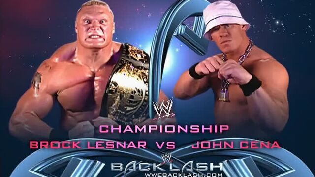 Brock Lesnar vs John Cena - Backlash (27.04.2003)