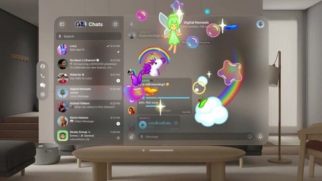 Telegram для Apple Vision Pro