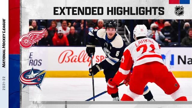 Detroit Red Wings vs Columbus Blue Jackets Nov 15, 2021 HIGHLIGHTS