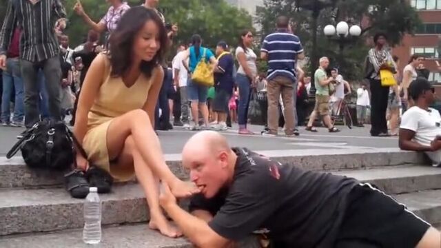 Foot-Slave-Owned-in-Public