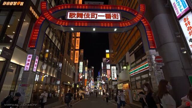 Night Walk in Tokyo Red Light District - Shinjuku Kabukicho(歌舞伎町散歩) - Japan Walking Tour (1440p)
