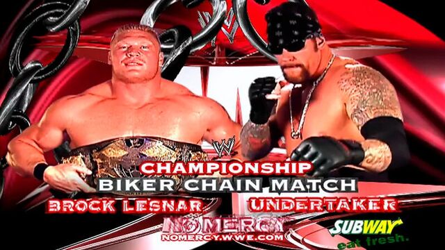 Brock Lesnar vs The Undertaker - No Mercy (19.10.2003)