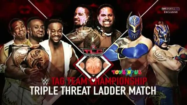(WWE Mania) TLC 2015 The New Day vs The Usos vs The Lucha Dragons -; Ladder Match -; WWE Tag Team Chempiomship