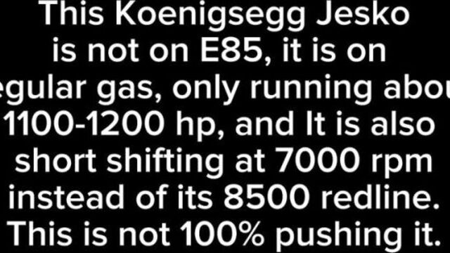 Koenigsegg Jesko VS. Bugatti Chiron 100-270 KMH Acceleration comparison