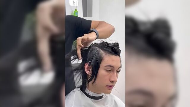 Endris Rodríguez - Corte de pelo Wolf Cut a tijera tutorial #hairstyle #hombre #barber #tijeras #cortesdepelo #wolfcut