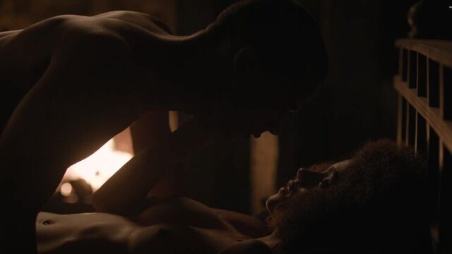Натали Эммануэль (Nathalie Emmanuel nude scenes in "Game of Thrones" S07 E02 2017)