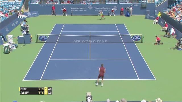Coric vs. Zverev - Cincinnati 2015 - R1 (HD)