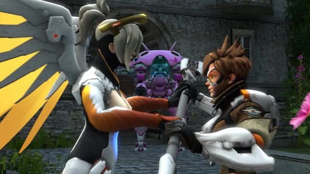Ovorewatch round 6. Dva vs Mercy vs Tracer. HotPocketShogun