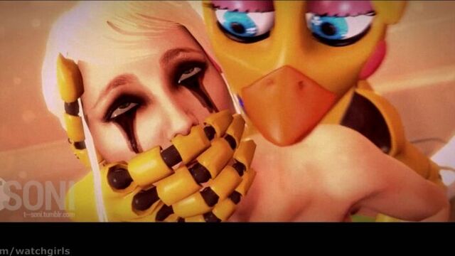 vk.com/watchgirls Rule34 Five Nights at Freddys (FNAF) Chica (Chica Has Some Fun At The Beach) sfm 3D porn sound 1min