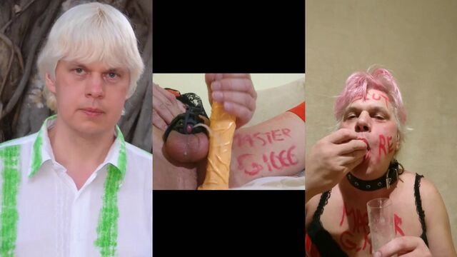 Master has turned submissive Armands Lusis into a porn slave