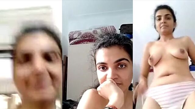 Horny indian milf strip nude on webcam showing big boobs