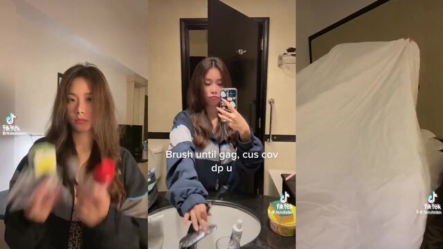 Busty amateur teen's leaked TikTok video causes a huge stir online