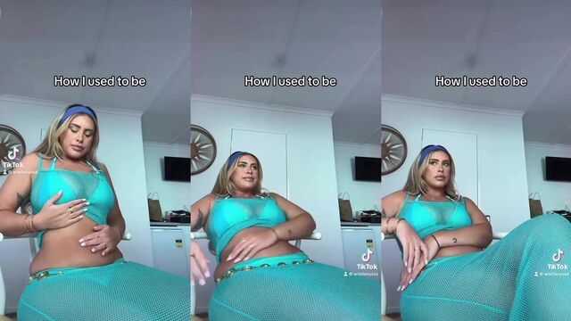 A juicy PAWG with a big booty shakes her ass and gets naked