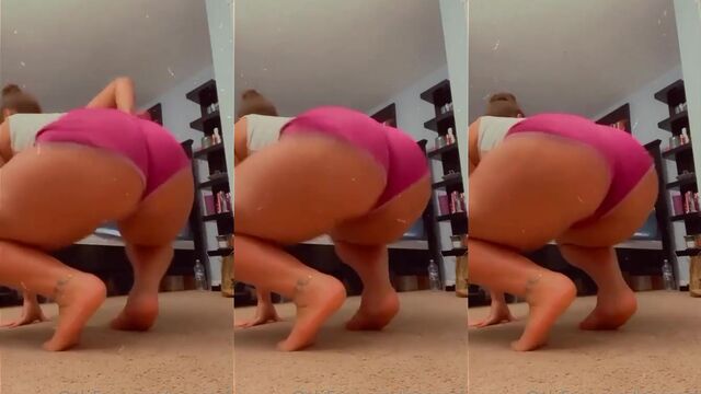 Redbone going crazy with that twerking and shaking ass of hers
