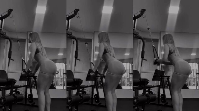 Lívia Jacob shows her delicious body in a bikini at the gym
