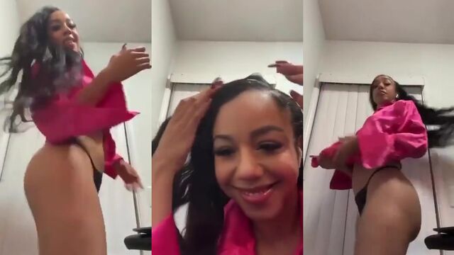 Slim redbone twerks and ass claps, delivering a hot shower scene