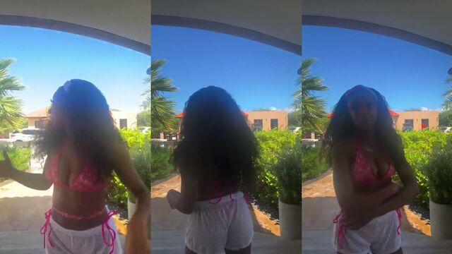 Skai Jackson shows off her sexy body while dancing on a stripping pole
