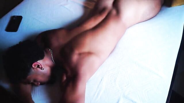 TikTok gay star Hugo Almonte shows his uncut cock in a steamy video